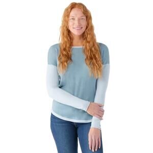 Smartwool Women's Shadow Pine Colorblock Crew Sweater